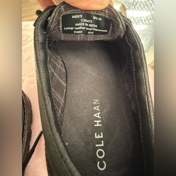 COLE HANN BLACK LEATHER OXFORDS SIZE: 9.5 - Picture 9 of 9